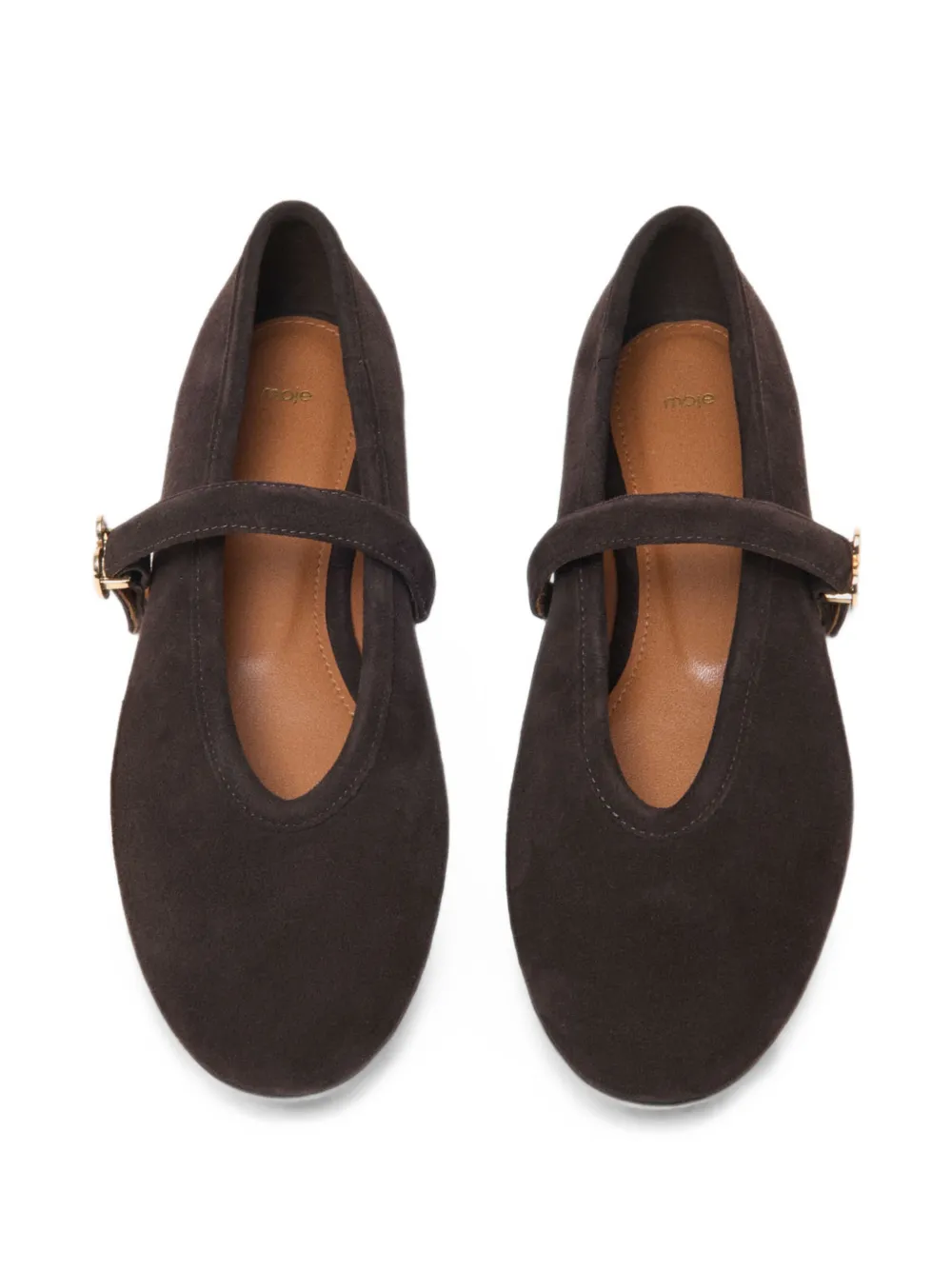 Maje suede ballet flats Bruin