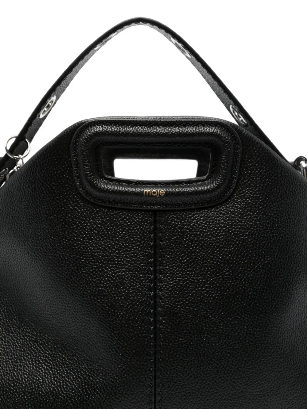 Maje Shopper met franje Zwart