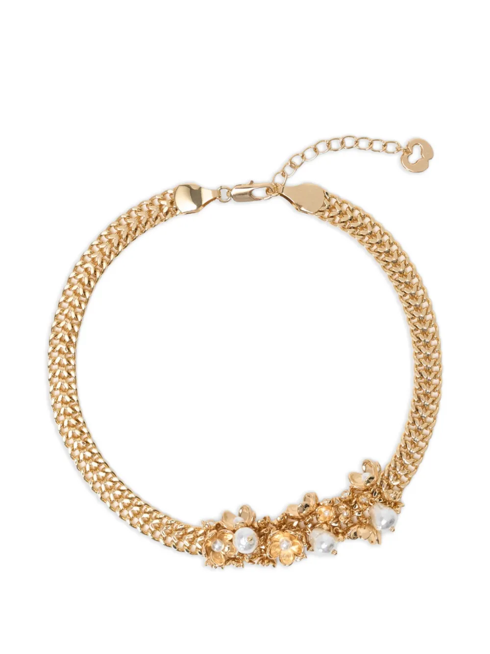 Maje asymmetric wide chain necklace - Oro