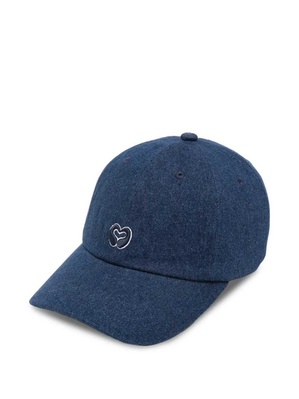 Maje heart-embroidered baseball cap - Blu