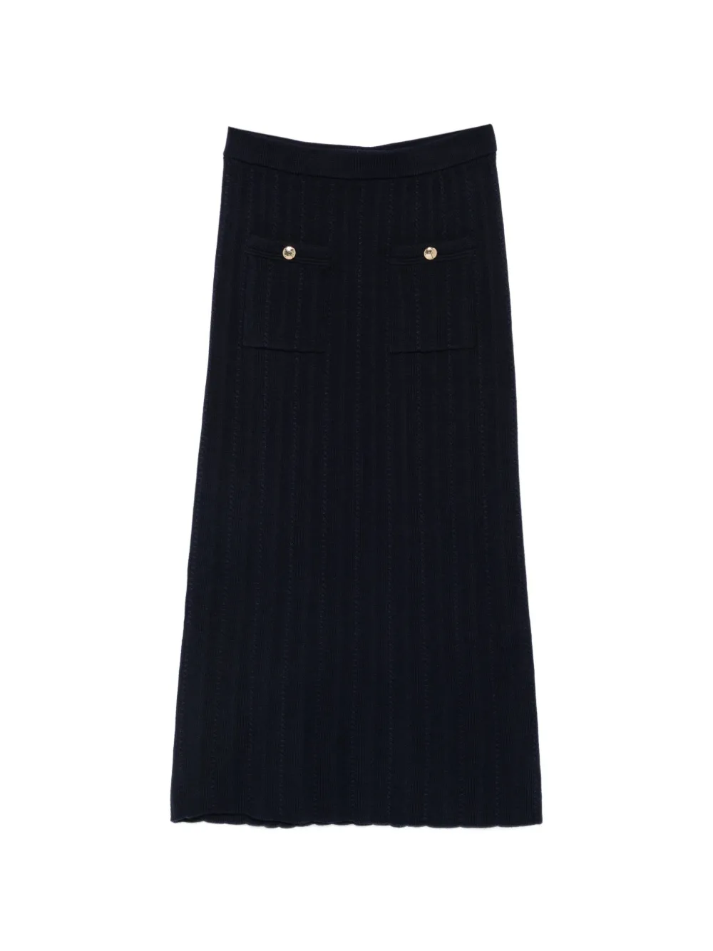 Maje Gonna midi con dettaglio bottoni - Blu
