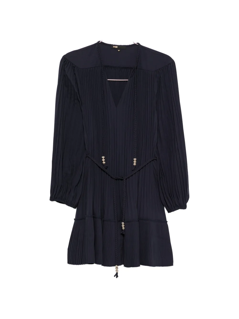 Maje Minikleid mit Schnürung - Blau