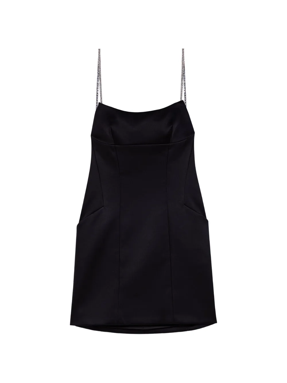 Maje crystal-embellished backless mini dress - Nero