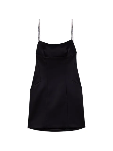 Maje crystal-embellished backless mini dress