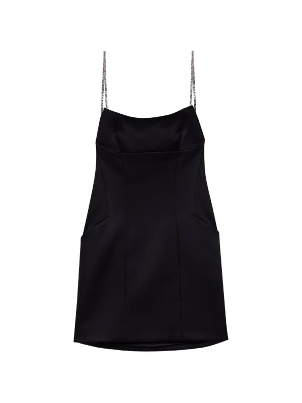 maje black mini dress crystal-embellished Backless | How to rid of holiday dresses christmas the black rib knit Pick Model:Model 5