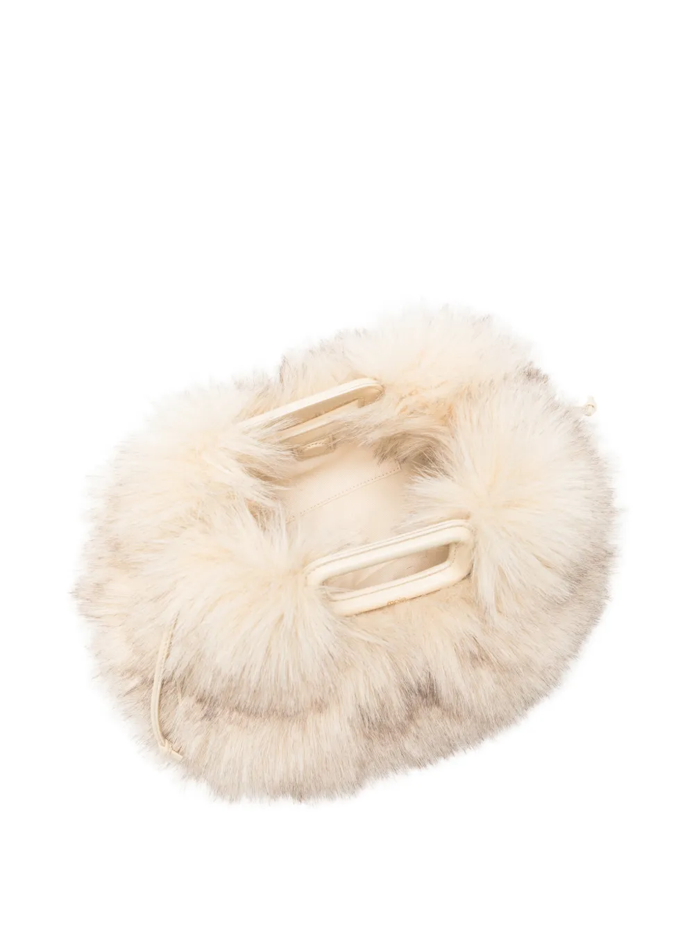Maje Milpli shopper met lammy-effect Beige