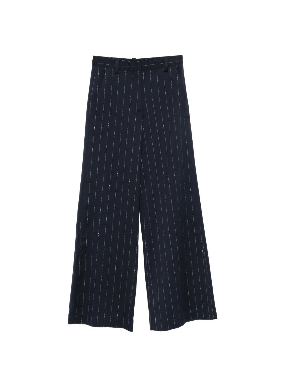 Maje pinstripe-pattern palazzo pants - Blu