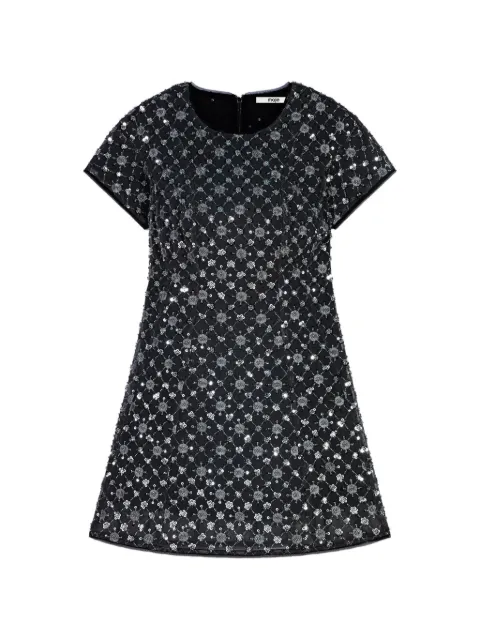 Maje Kurzes Strickkleid mit Strass