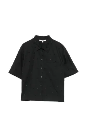 ANINE BING Coco button-up Shirt | Black | FARFETCH