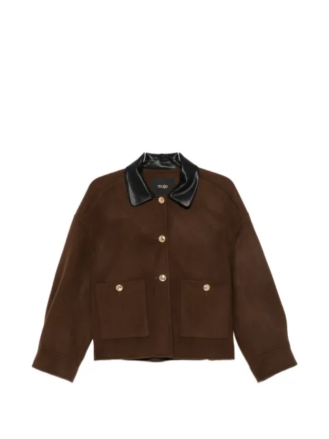 Maje abrigo con botones y cuello de camisa