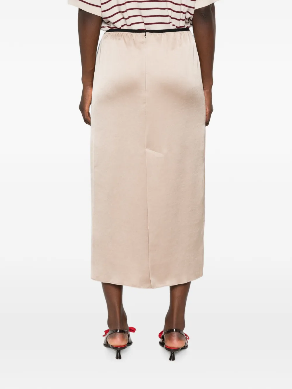 Maje Mini-rok met ritssluiting Beige