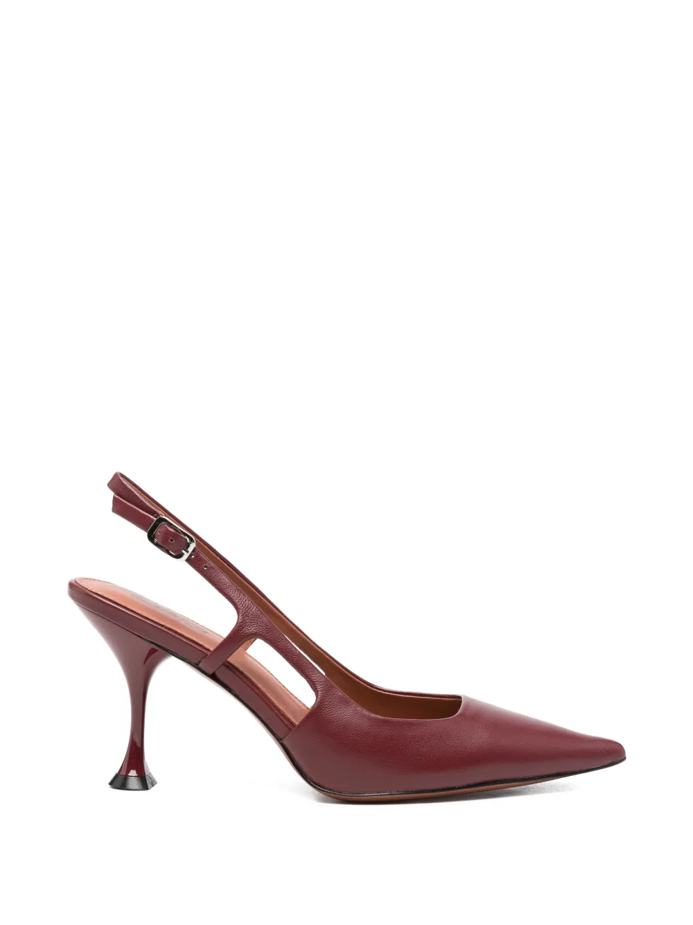 Lola Cruz Rhina pointed-toe slingback pumps Rood