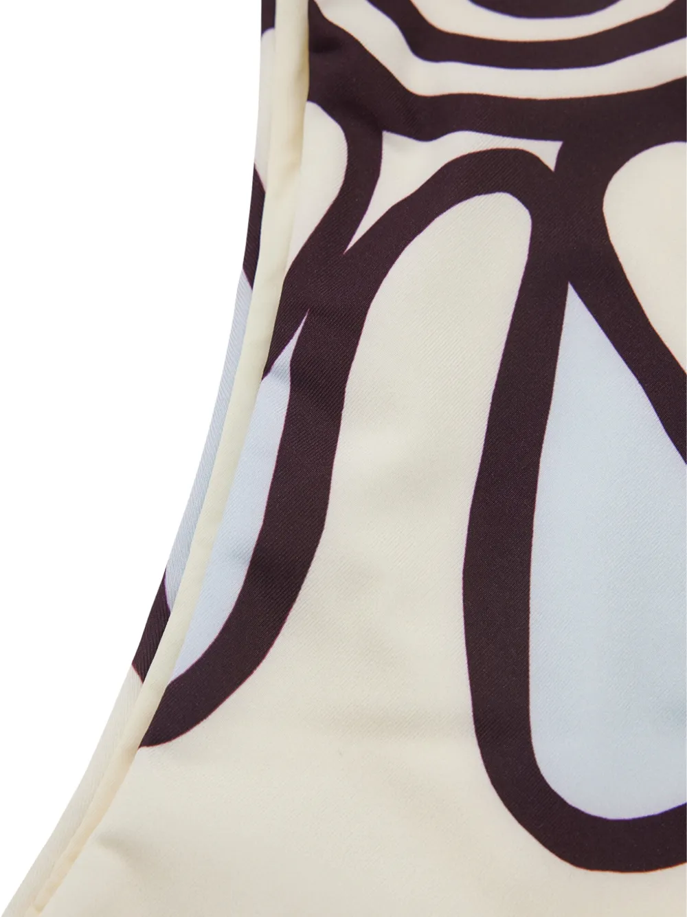 Cala de la Cruz Lulu high waist bikinislip met bloemenprint Beige