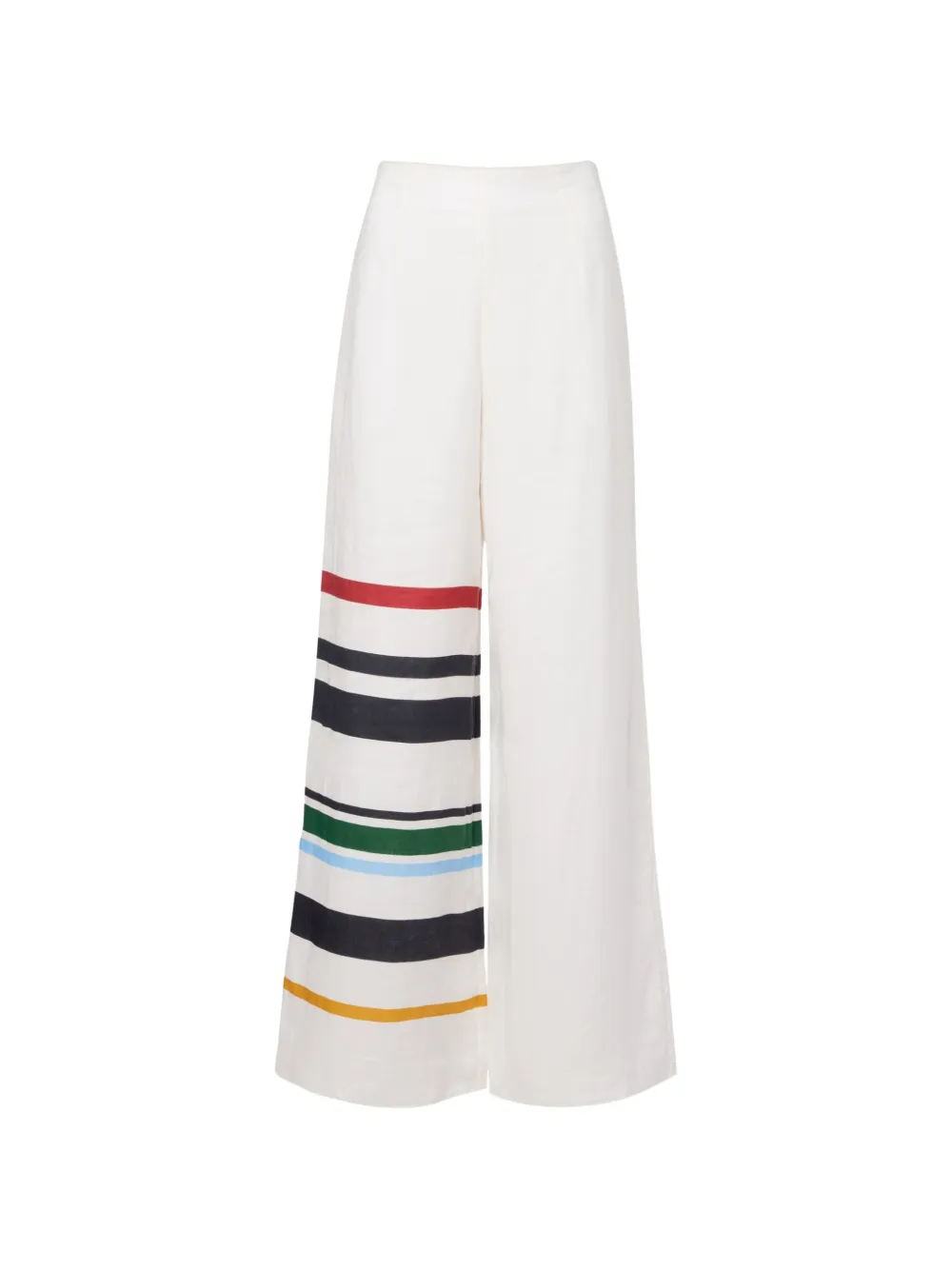 Cala de la Cruz striped linen trousers - Bianco