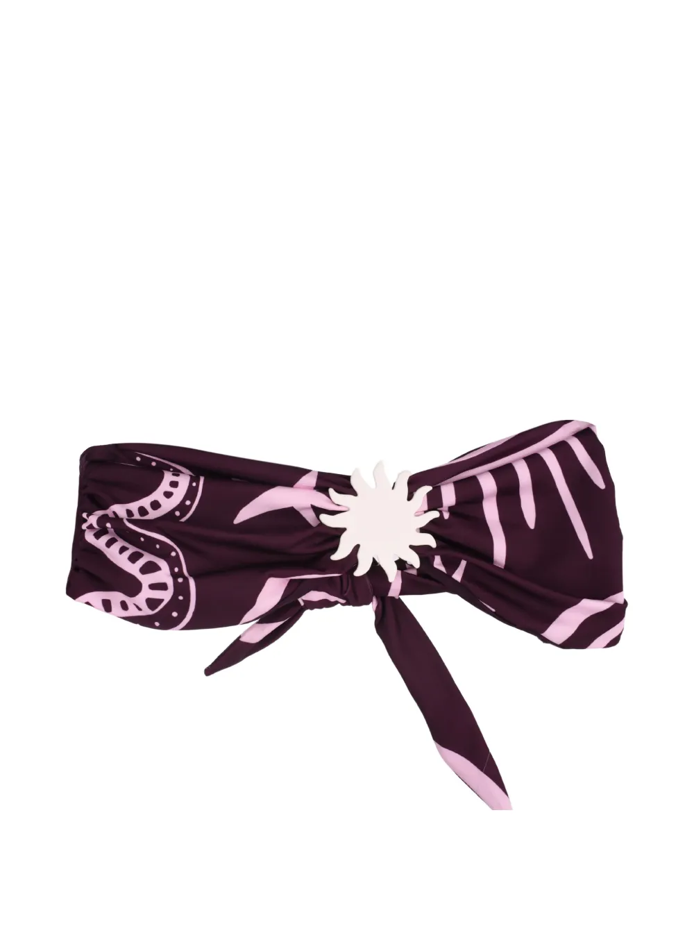Cala de la Cruz strapless sun-hardware bikini top - Viola