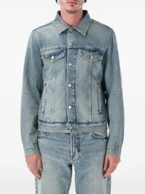 Studio Nicholson フェイデッド デニムジャケット | ブルー | FARFETCH JP