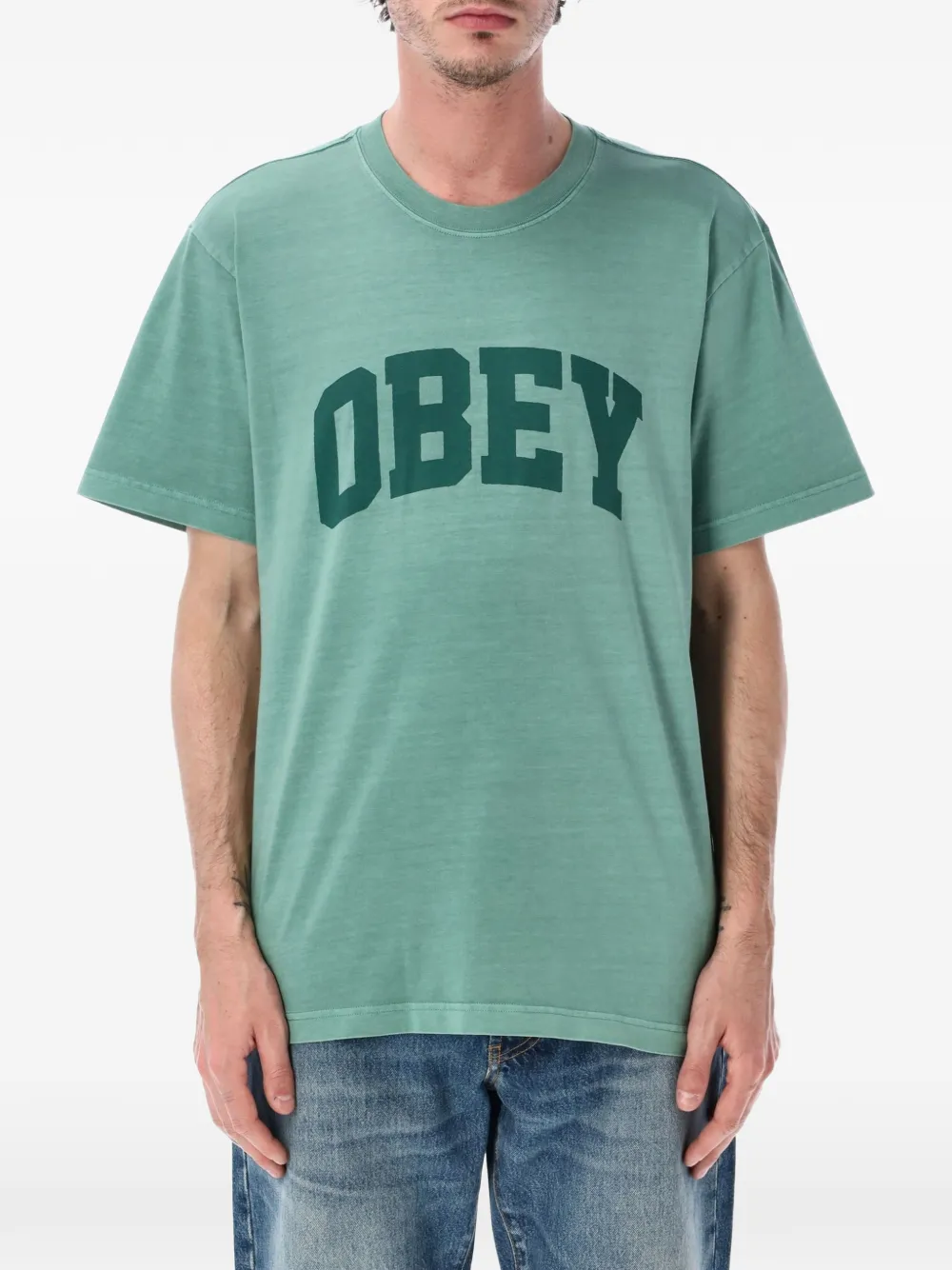 Obey Collegiate T-shirt - Verde
