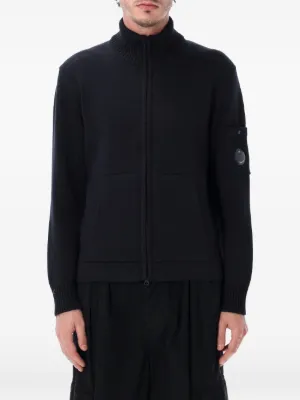 C.P. Company Compact Cotton Zipped Cardigan | Blue | FARFETCH