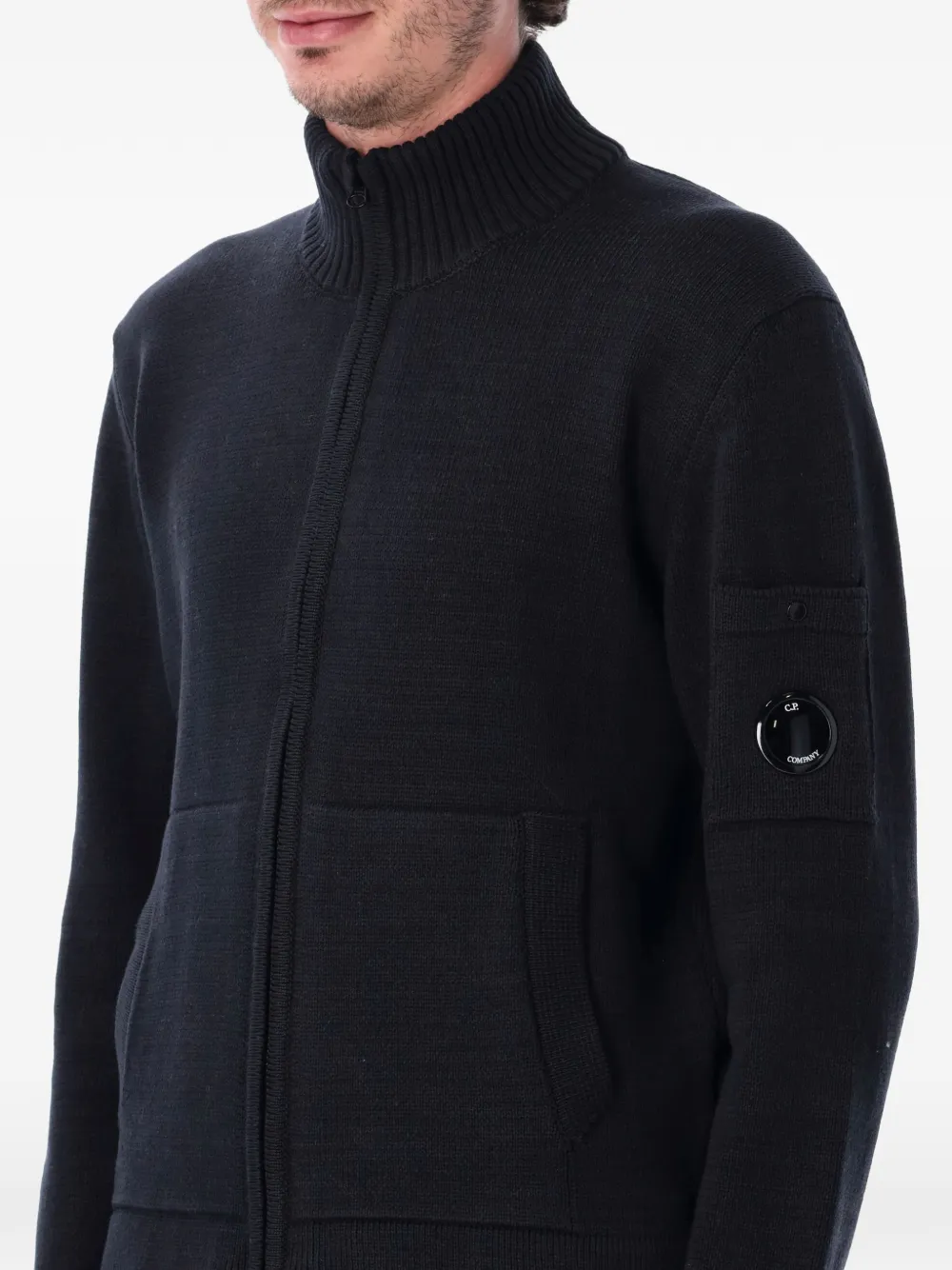 C.P. Company Katoenen vest met rits Blauw
