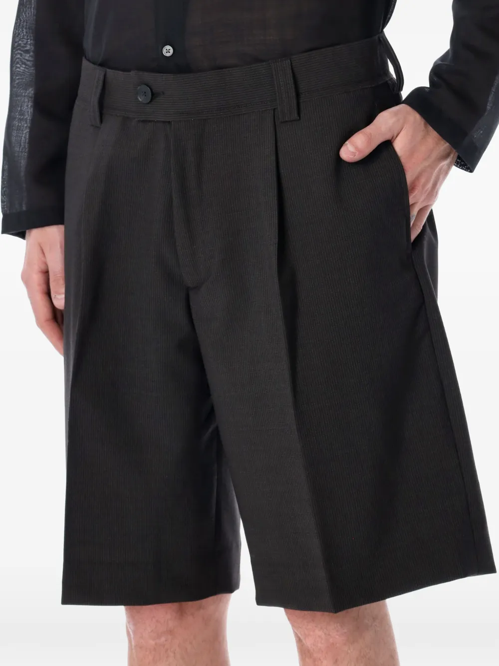 mfpen Geplooide shorts Zwart