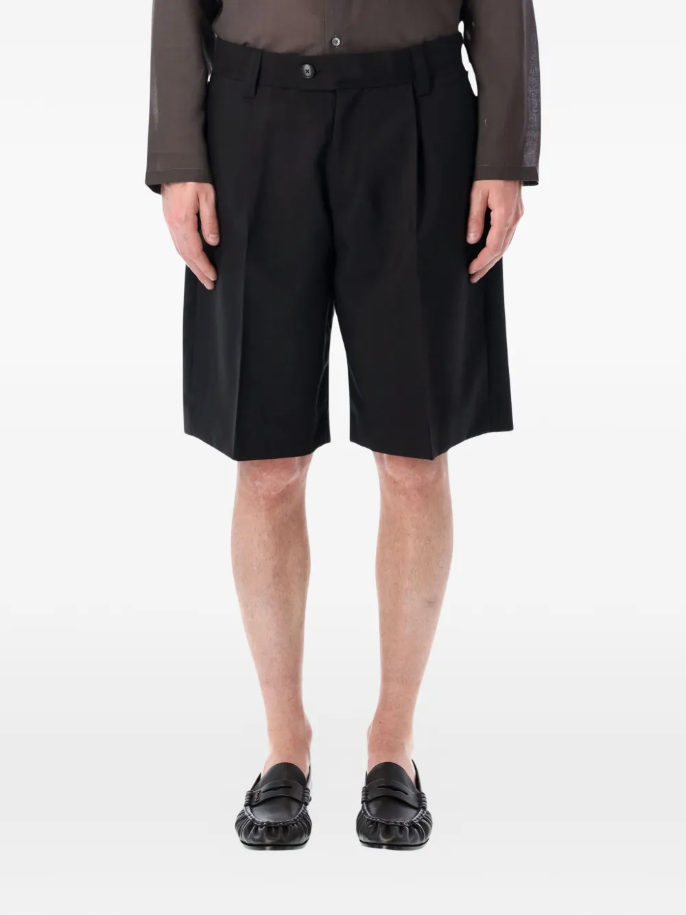 mfpen pleated-front classic shorts - Nero
