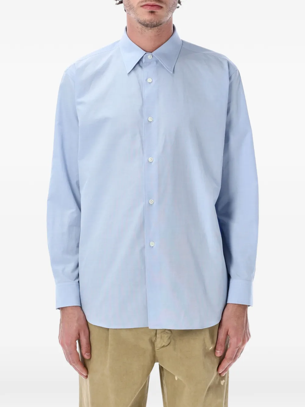 Auralee long-sleeve button-up shirt - Blu