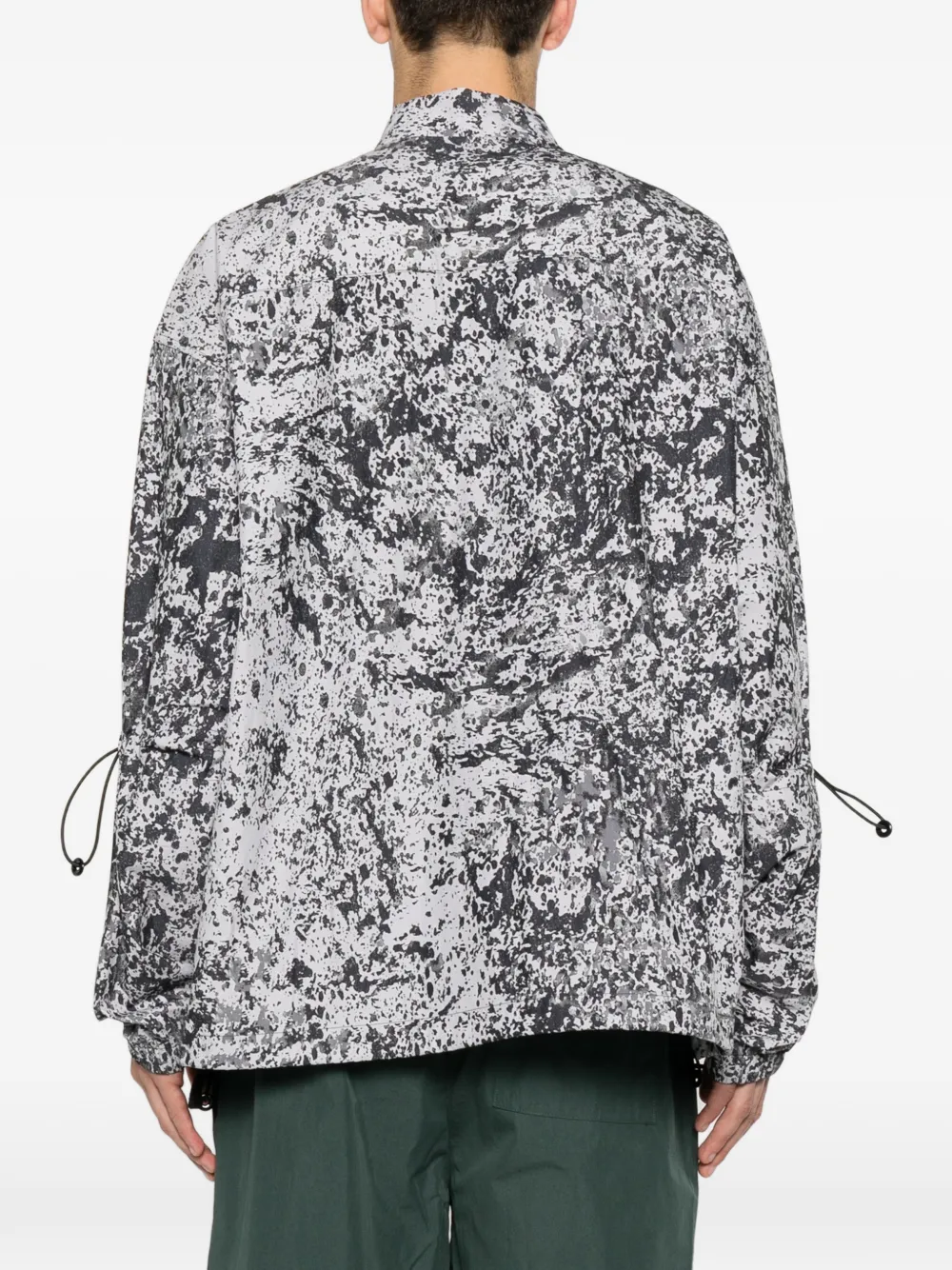 OAMC Peacemaker Tech shirtjack met verfspatten Grijs
