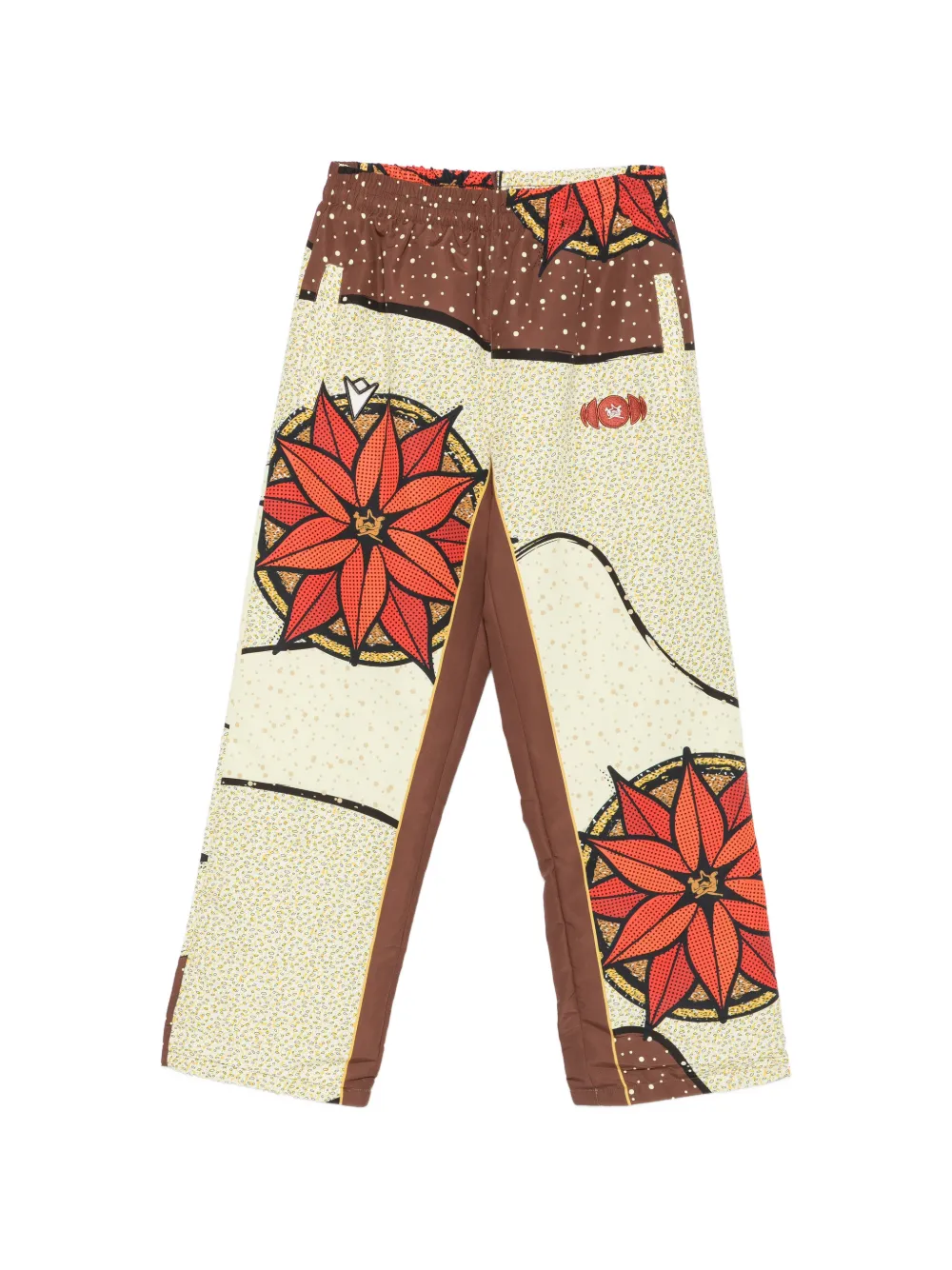 Pantofola D'oro x Thebe Magugy graphic-print trousers - Toni neutri