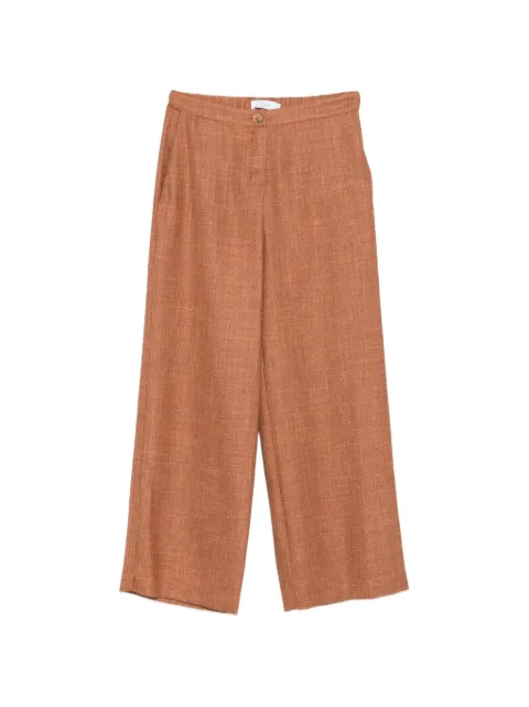 Barba wide-leg elasticated-waist trousers