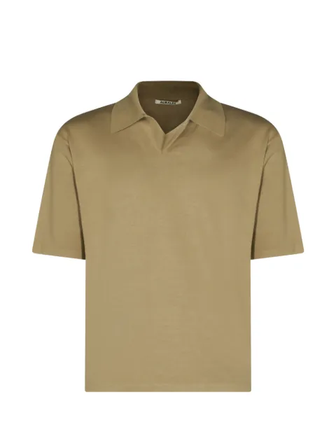 Auralee short-sleeve polo-collar T-shirt