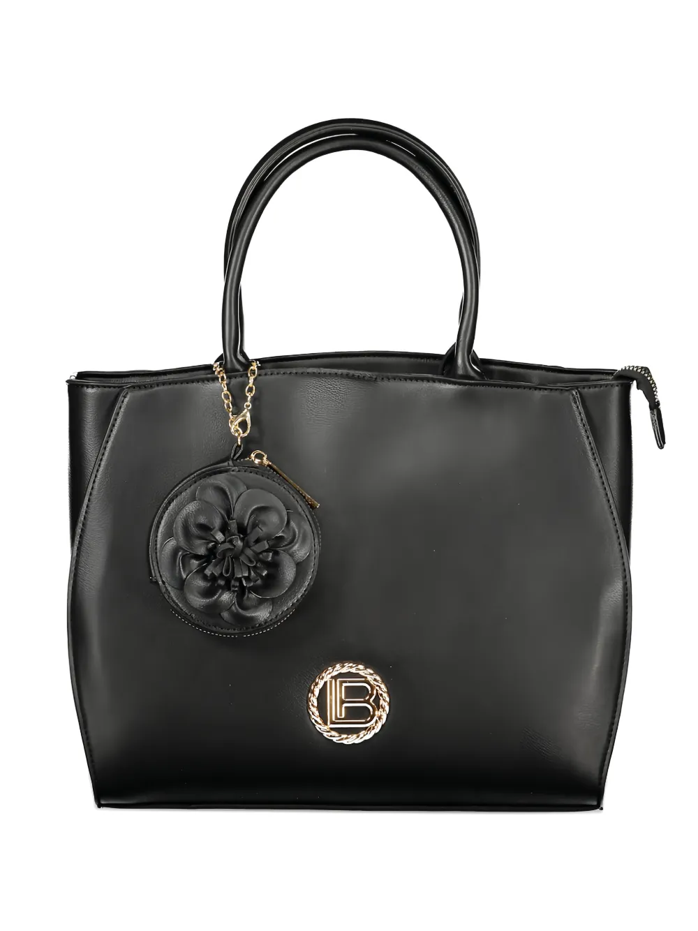 Laura Biagiotti Logo-plaque Tote Bag In Black