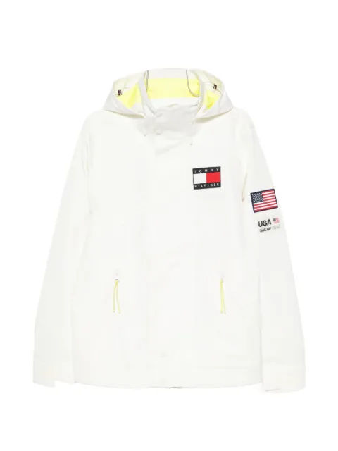 Tommy Hilfiger x US Sail GP logo-patch hooded jacket
