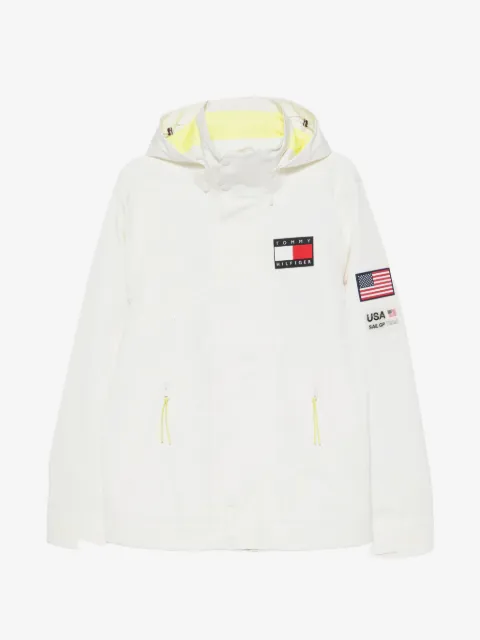 Tommy Hilfiger x US Sail GP logo-patch hooded jacket