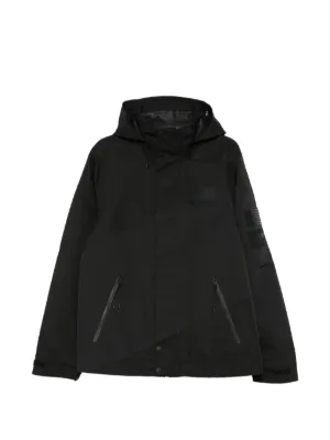 FFFPOSTALSERVICE Storm cut-out Hooded Jacket | Black | FARFETCH