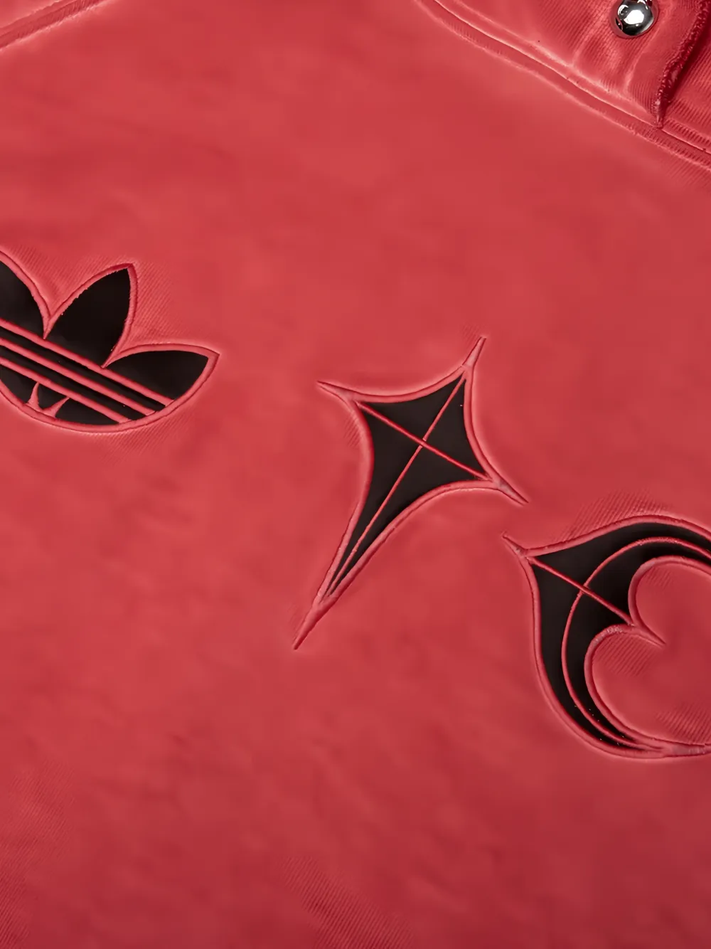 adidas x Thug Club hoodie met geborduurd logo Rood