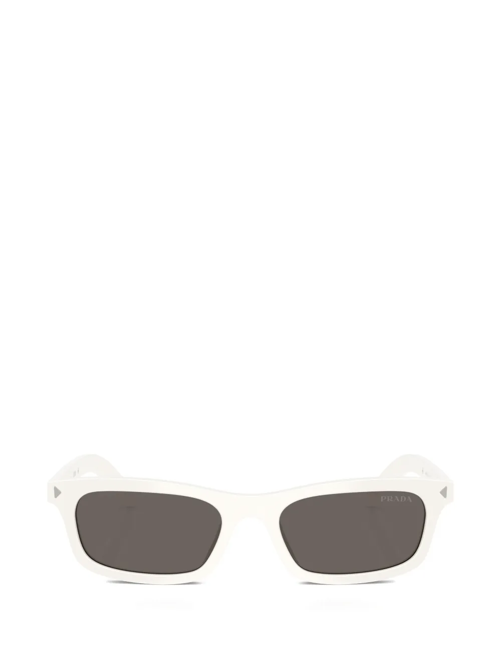 Prada Eyewear rectangle-frame sunglasses - Bianco
