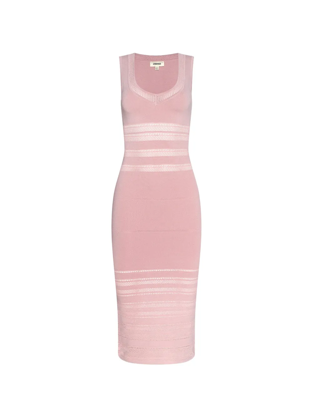 L'Agence Taren pointelle-knit dress - Rosa