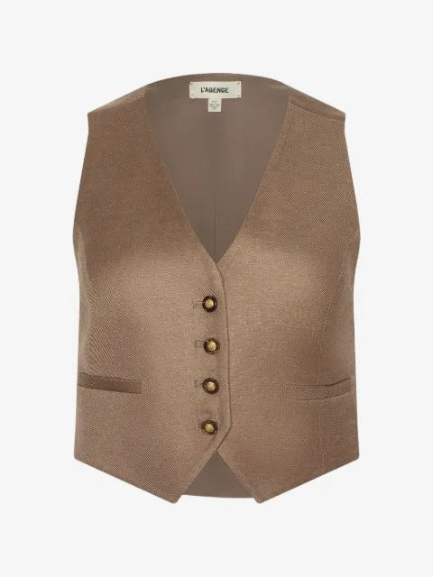 L'Agence Jianna button-up gilet