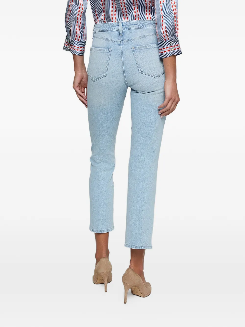 L'Agence Tati cropped jeans Blauw