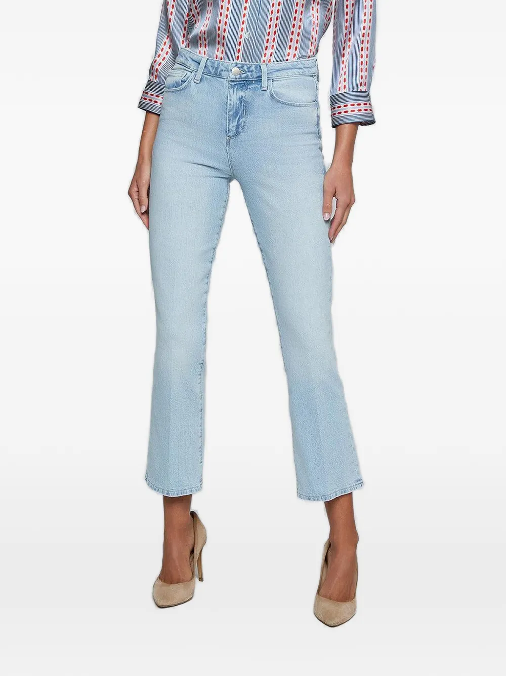 L'Agence Jeans crop Tati - Blu