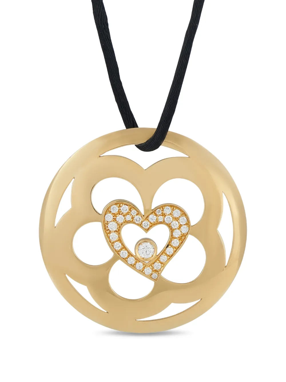 Escada diamond heart pendant necklace - Oro