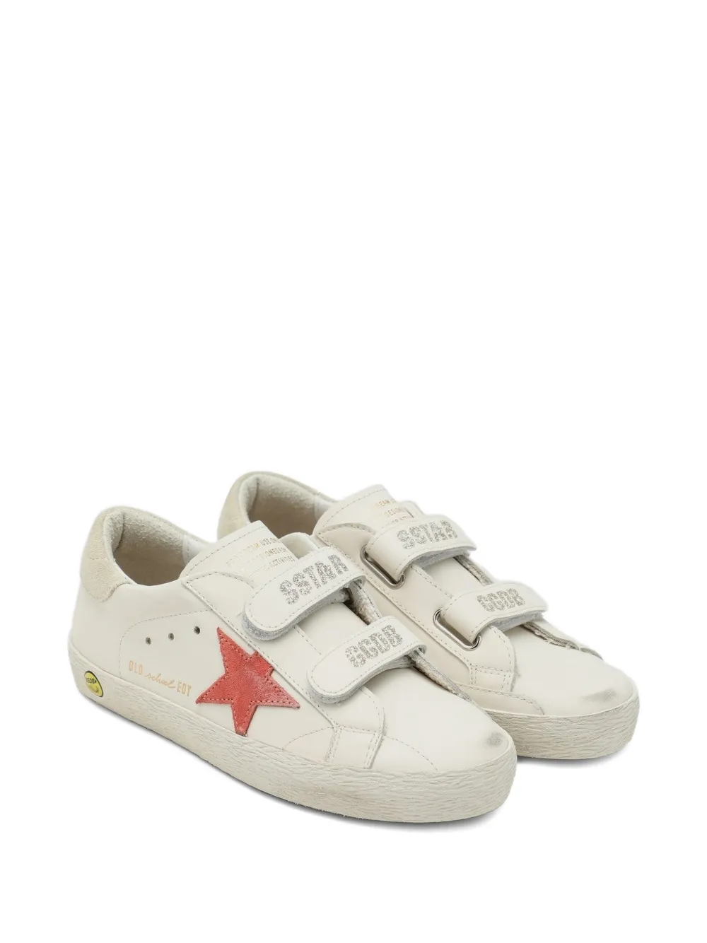 Golden Goose Kids Old School star-patch sneakers Beige