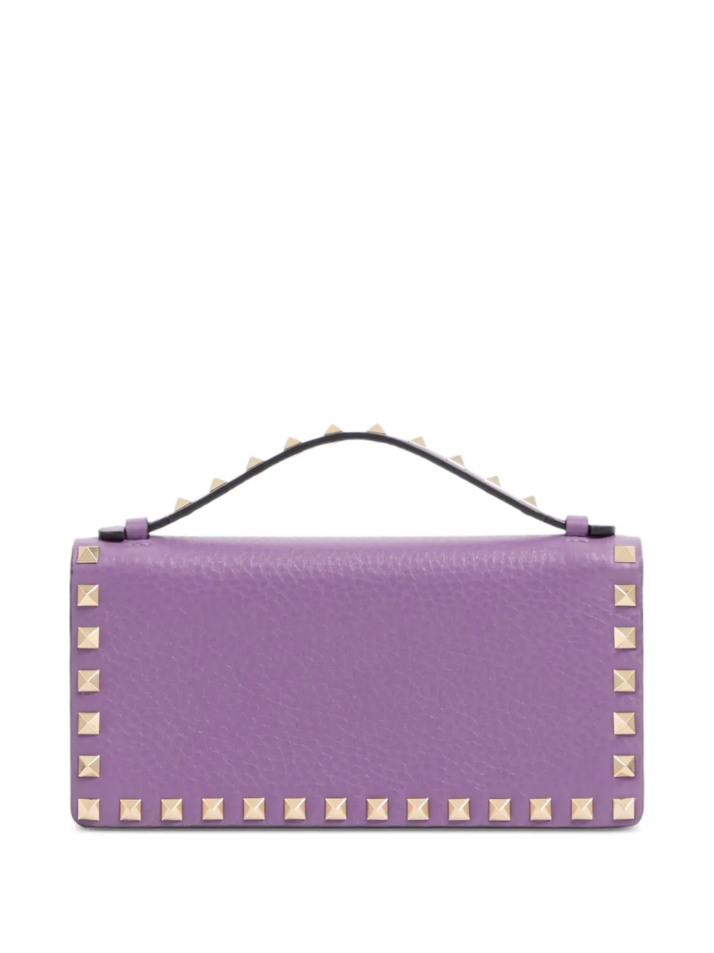 Valentino Garavani Rockstud leren clutch Paars