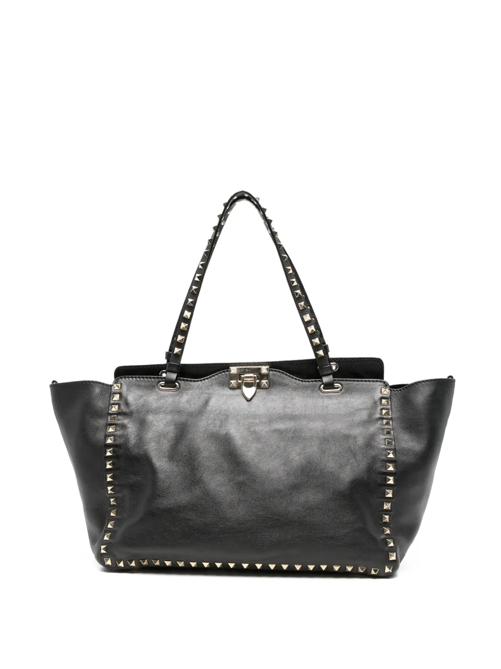 Valentino Garavani Pre-Owned 2020s Rockstud-embellishmemnt tote bag - Nero