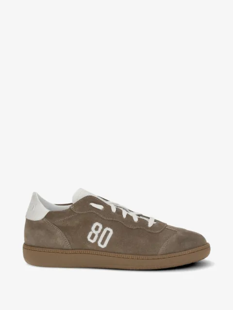 BE980 Harvard 1 logo-embroidered suede sneakers