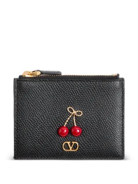 Valentino Garavani Cherryfic cardholder in grainy calfskin