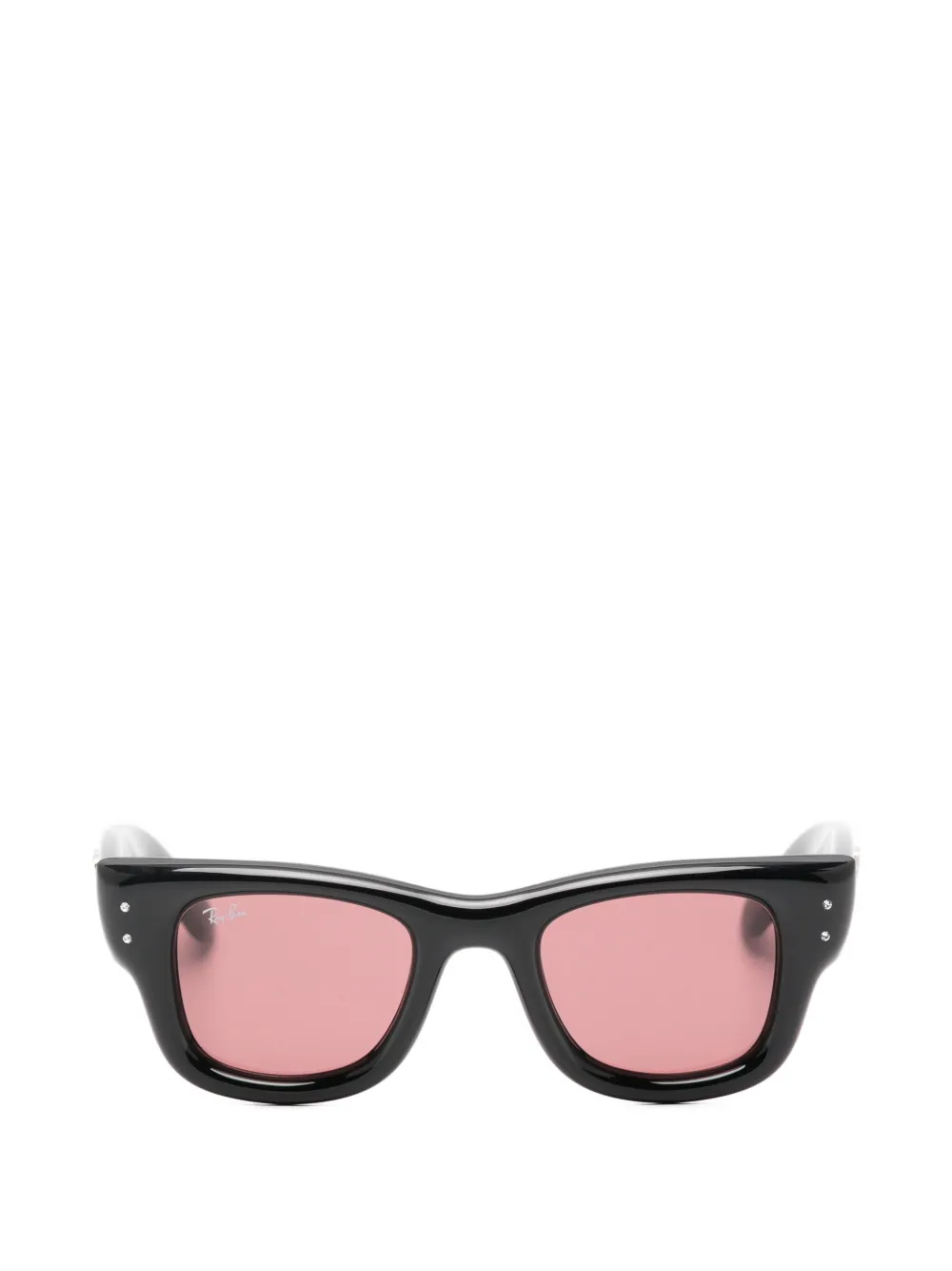 Ray-Ban Occhiali da sole Wayfarer con logo di cristalli - Marrone