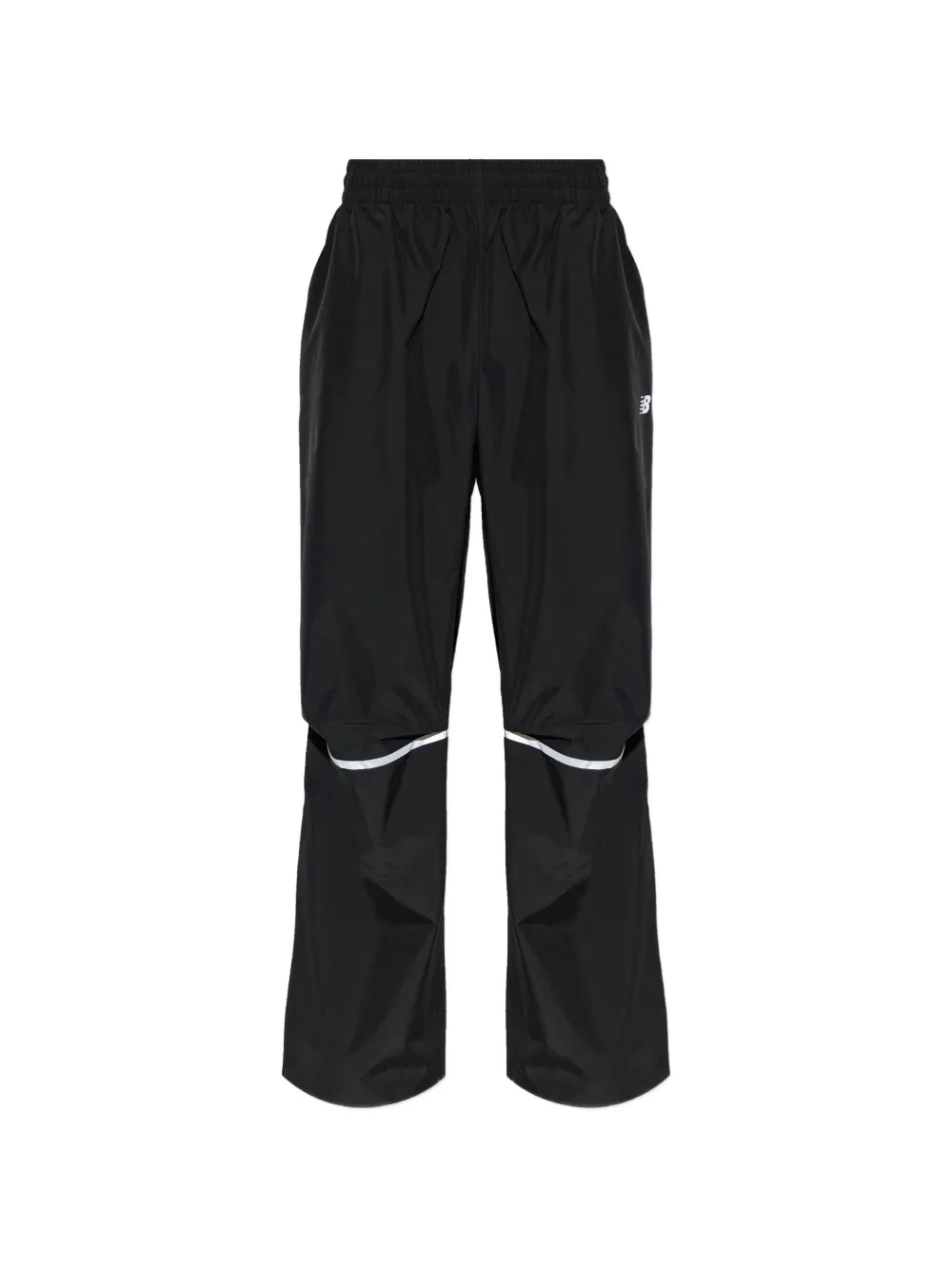 New Balance Broek met afwerking en logoprint Zwart