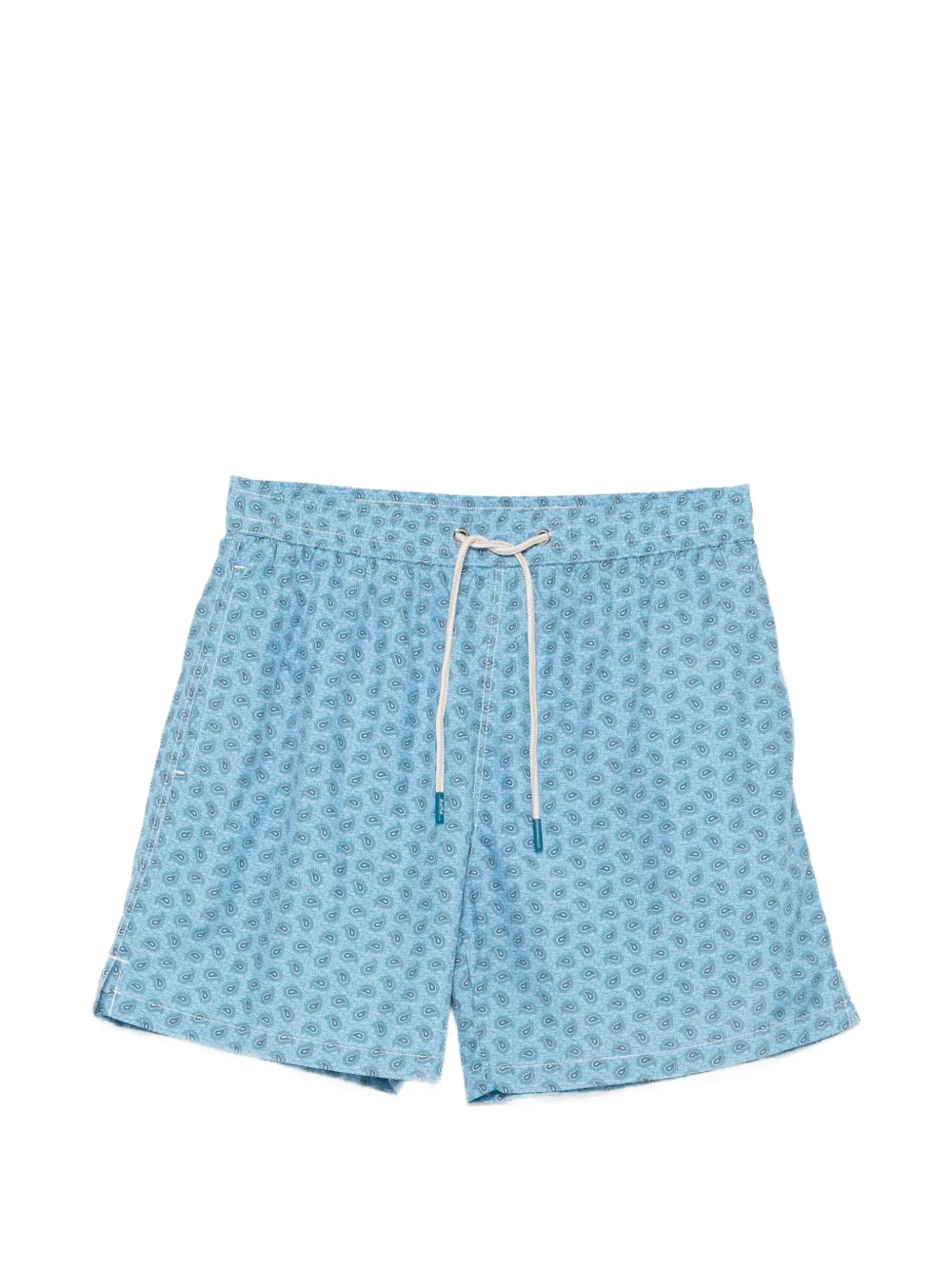 FeFè paisley-print drawstring-waist swim shorts - Blu