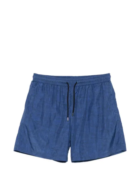 FeFè crosshatch-pattern drawstring swim shorts